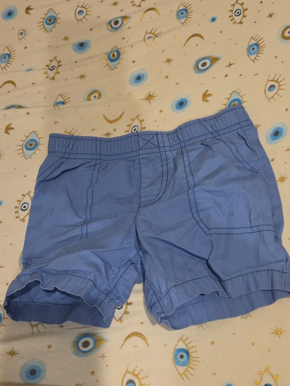 Carters 18 Months Blue Kids Elastic Waist Shorts